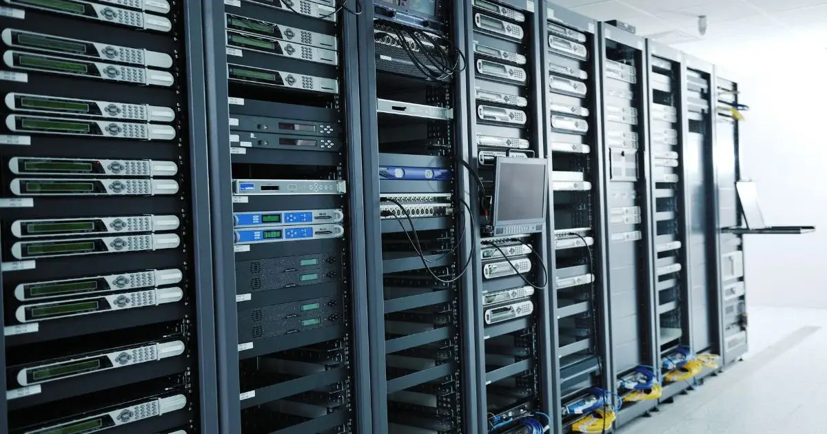 Server racks supporting enterprise data center infrastructure